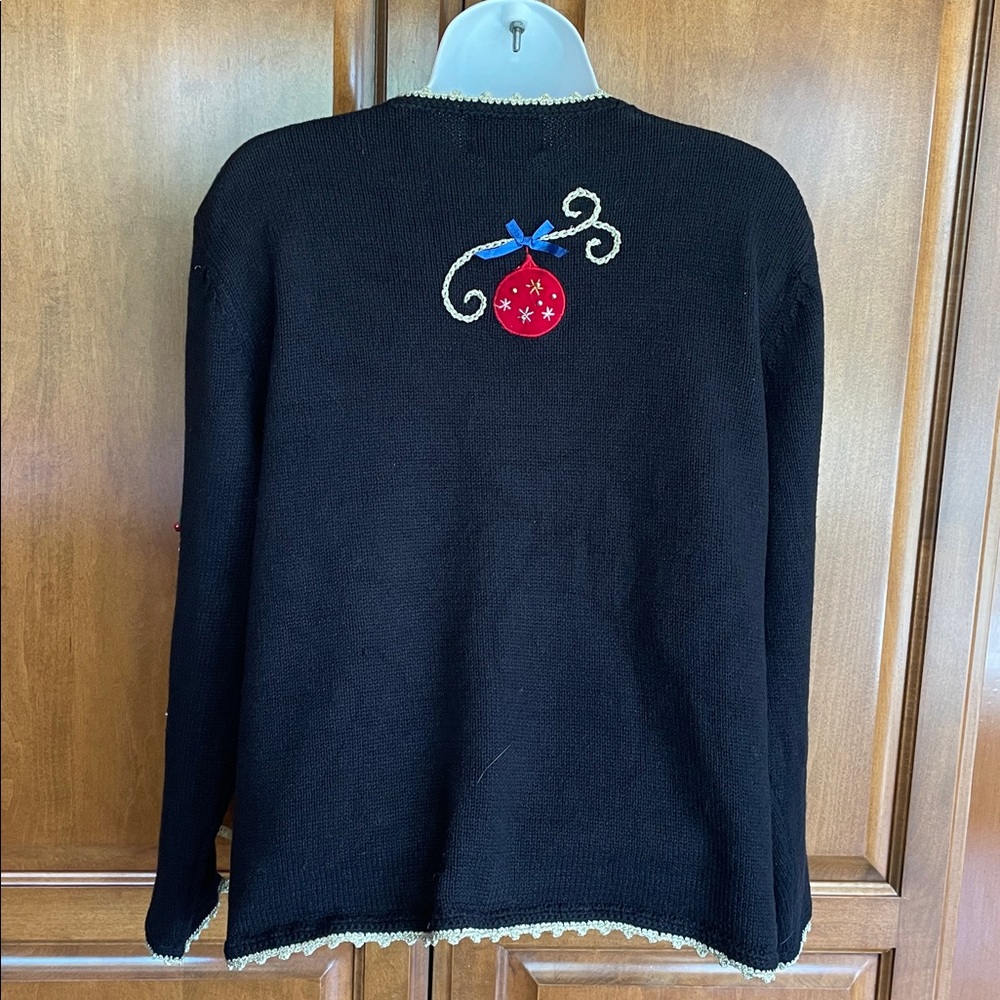 UGLY? Christmas Holiday Sweater by Designers Originals, Like New! Size Petite L - Picture 5 of 15